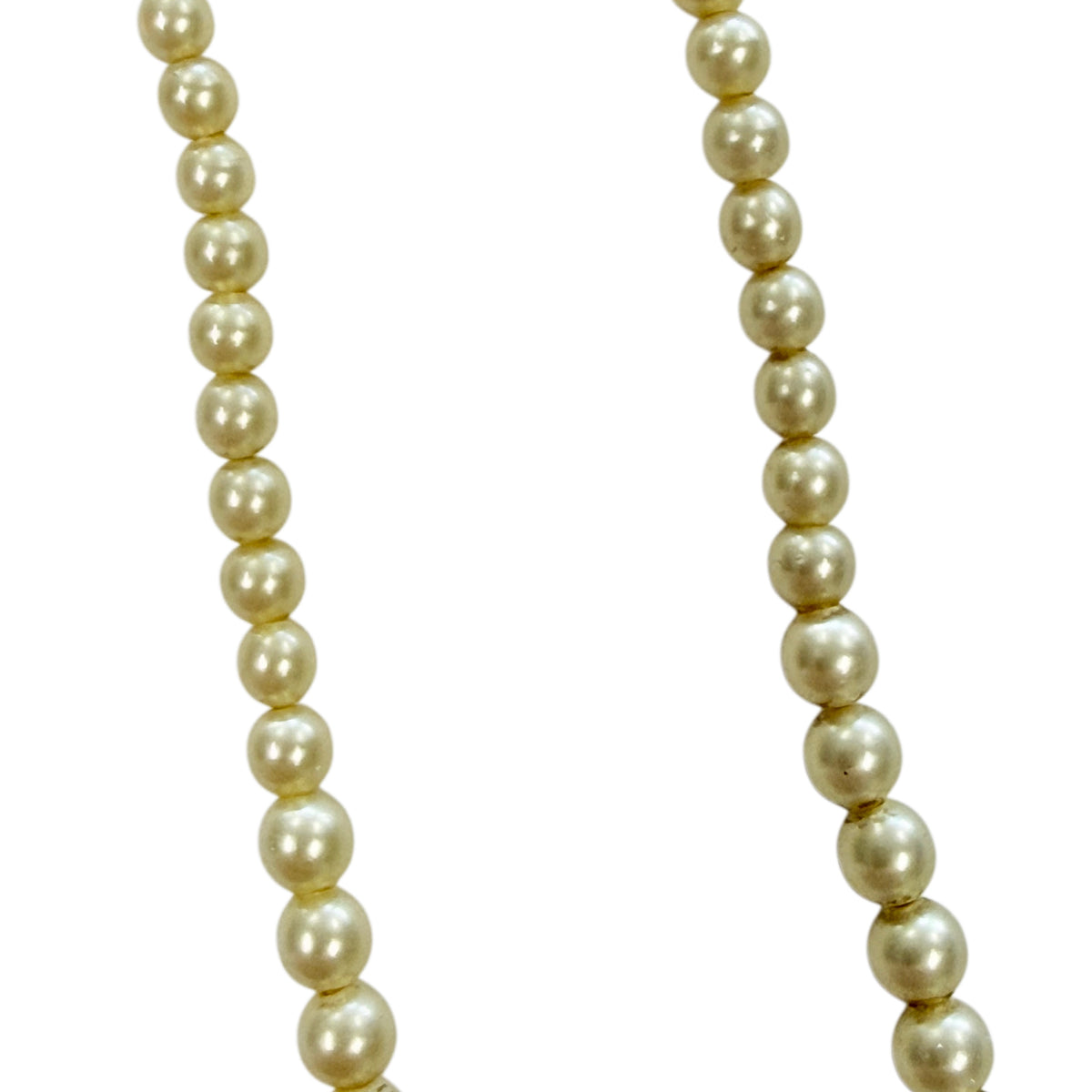 10k Gold & Faux Pearl Necklace