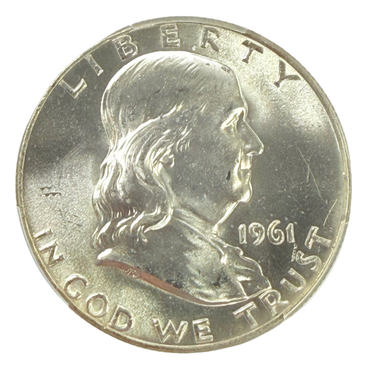 1961-D Franklin Half Dollar PCGS MS64 FBL