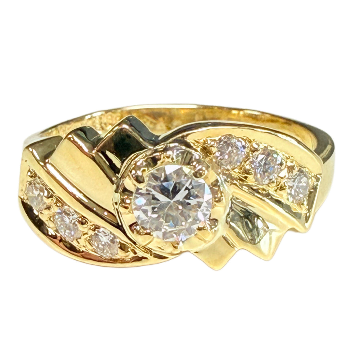 18k Yellow Gold Diamond Ring