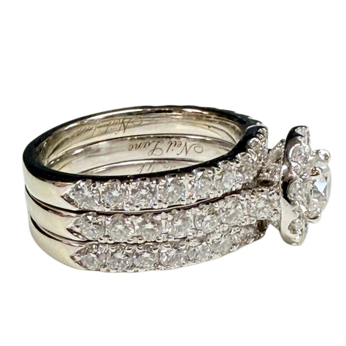 14k White Gold Neil Lane Diamond Ring