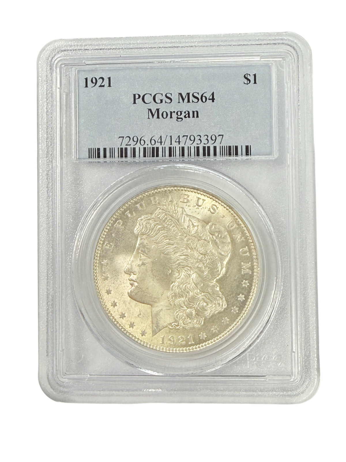 1921 Morgan Silver Dollar PCGS MS64