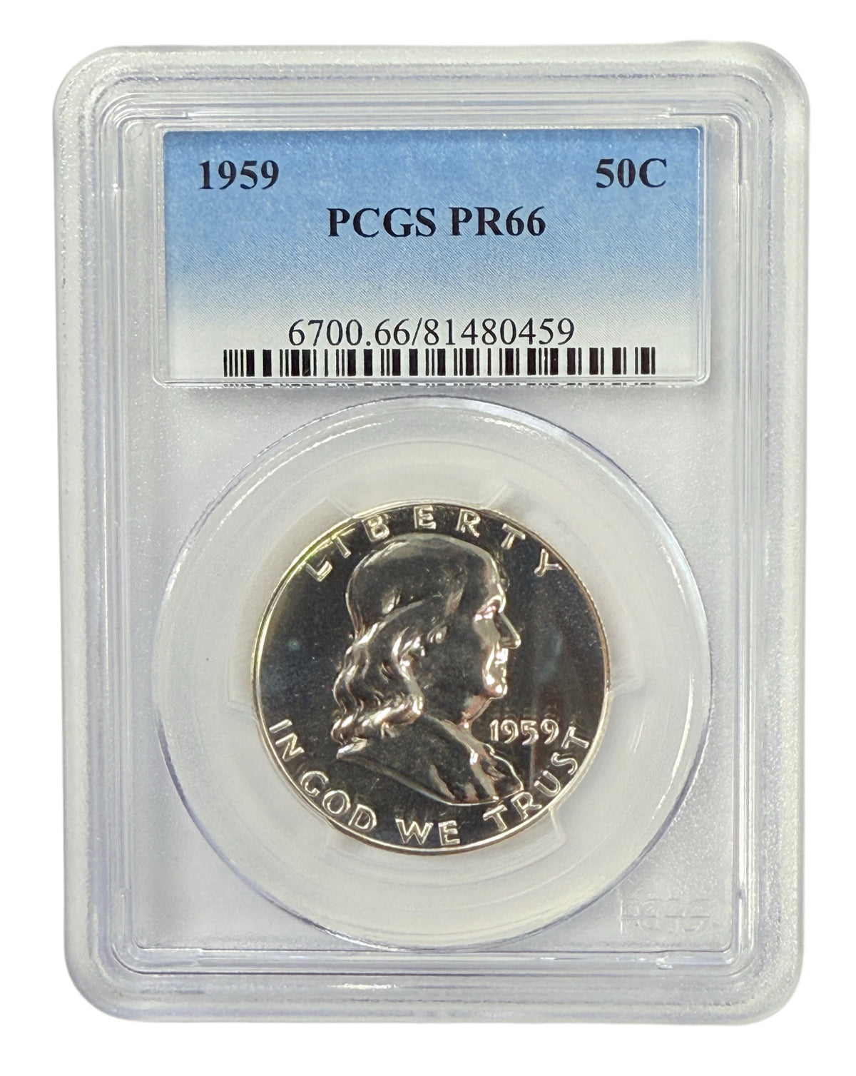 1959 Franklin Half Dollar PCGS PR66