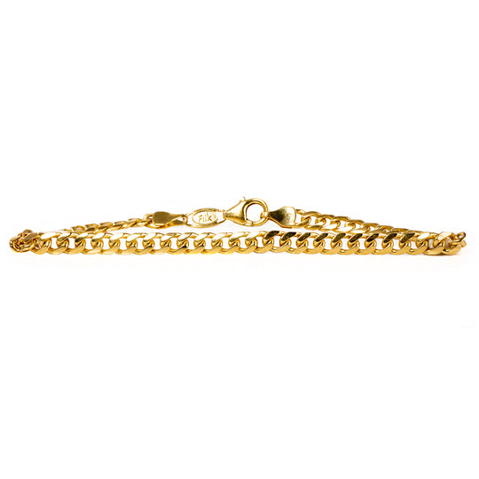 18 k Gold Curb Bracelet