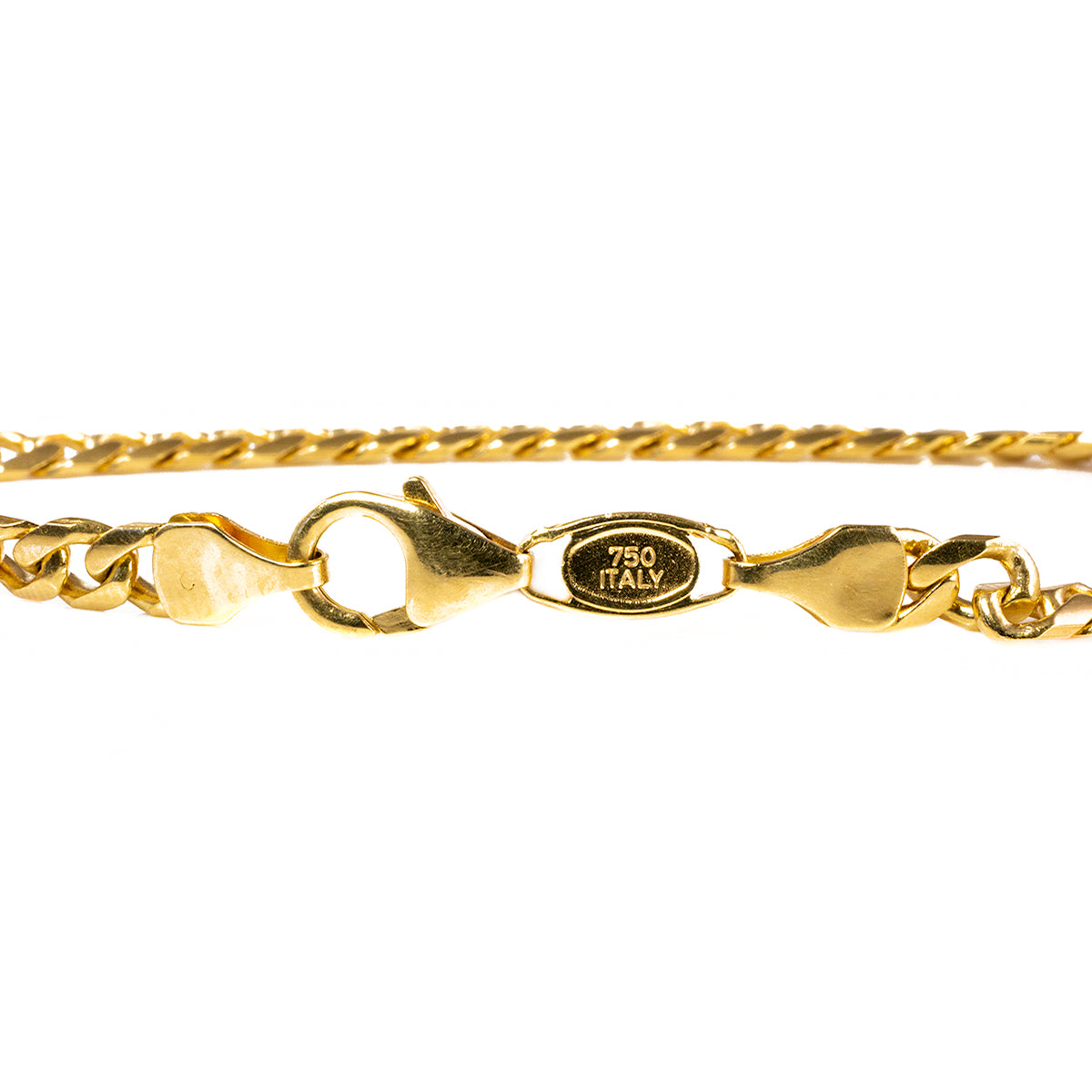 18 k Gold Curb Bracelet