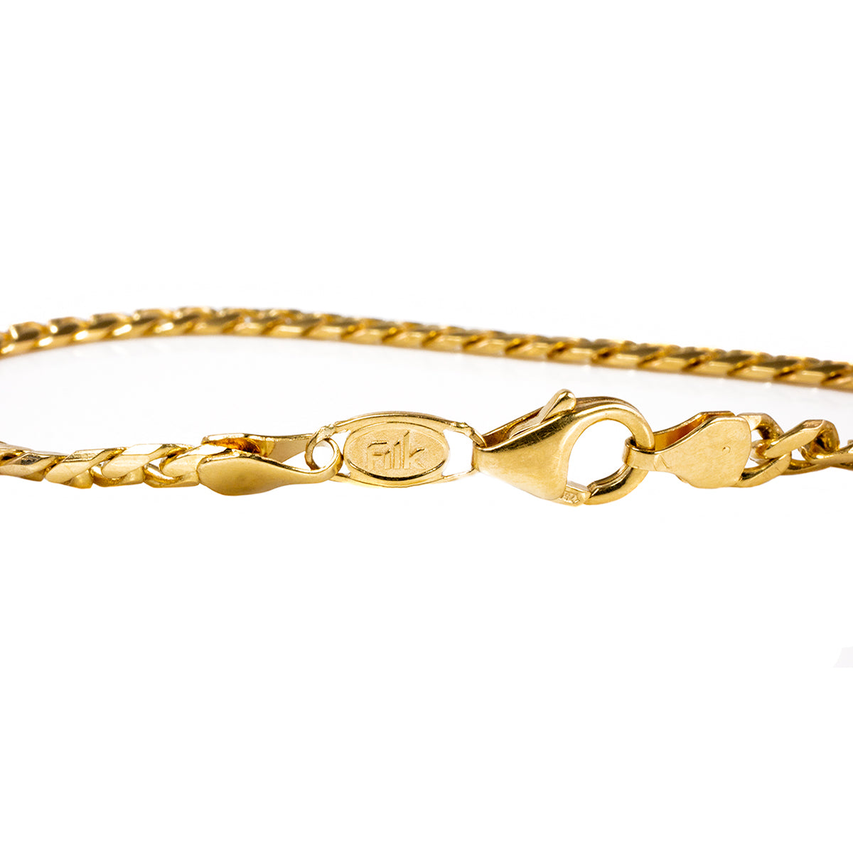 18 k Gold Curb Bracelet