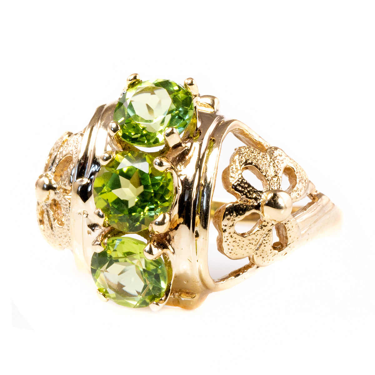 10 k Gold &amp; Peridot Ring