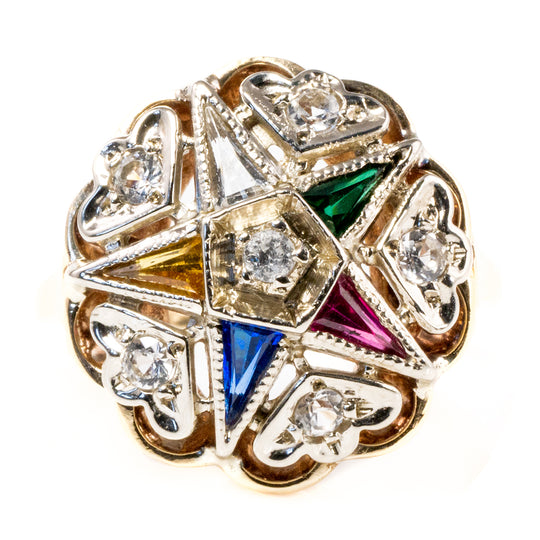 10 k Eastern Star Ring