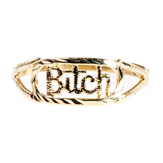 10 k Gold Bitch Ring