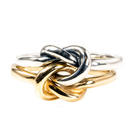 James Avery Lovers Knot Silver & Gold Ring