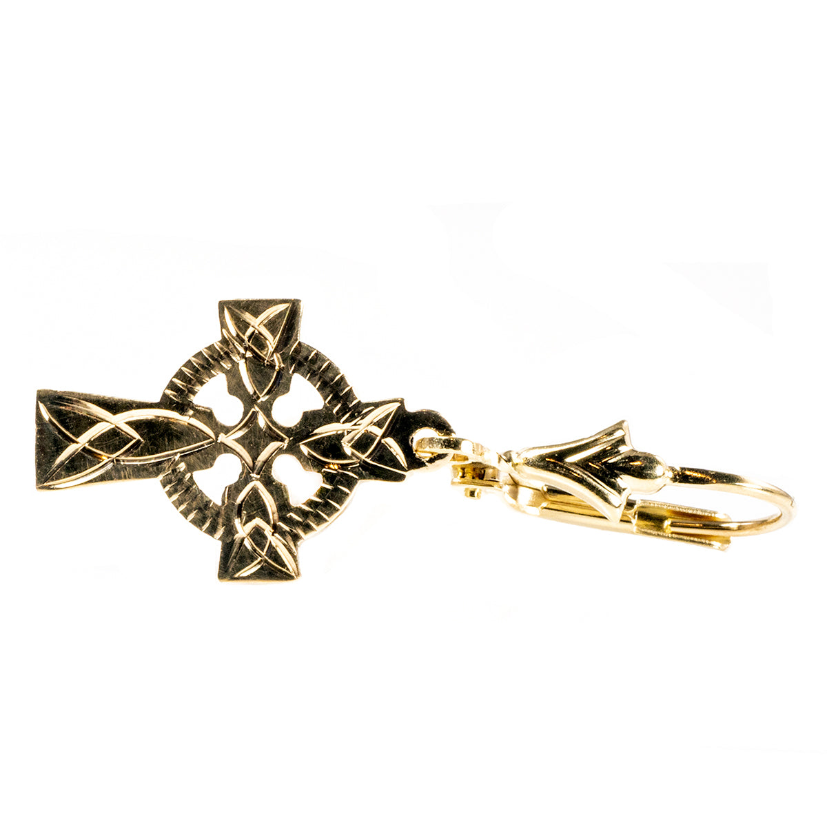 14 k Gold Celtic Cross Earrings
