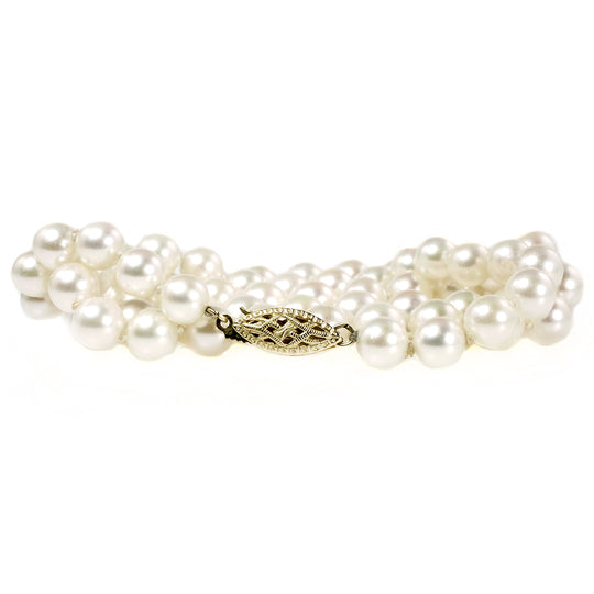 14 k Gold & Pearl Necklace