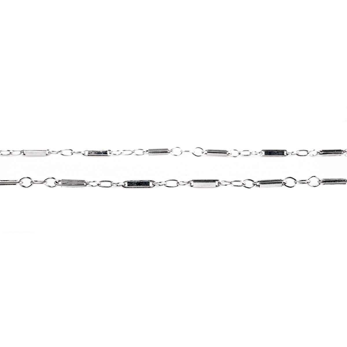 14 k White Gold Floating Diamond Necklace