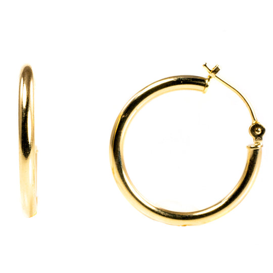 14 k Gold Hoop Earrings