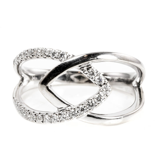 14k White Gold Diamond Ring