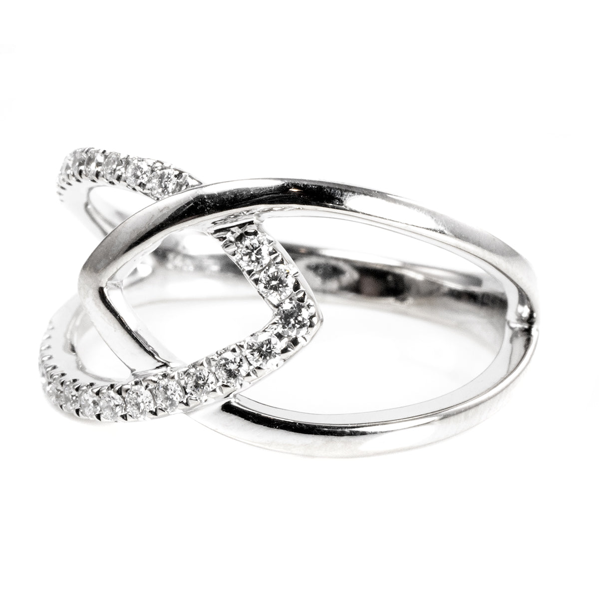 14 k White Gold Diamond Ring