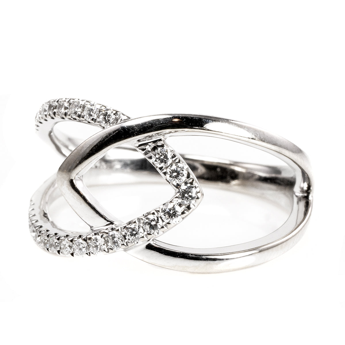 14 k White Gold Diamond Ring