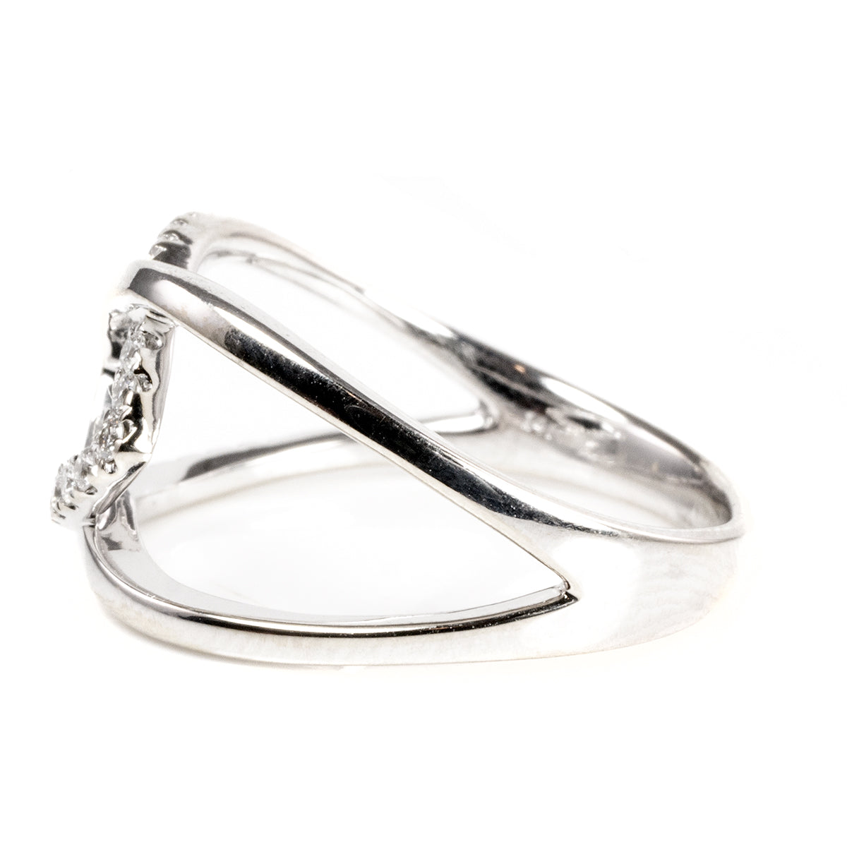 14 k White Gold Diamond Ring