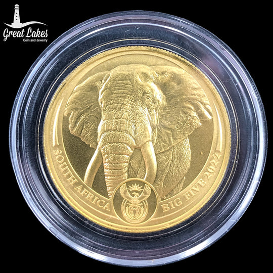 2022 South African 1 oz Gold Big Five Elephant