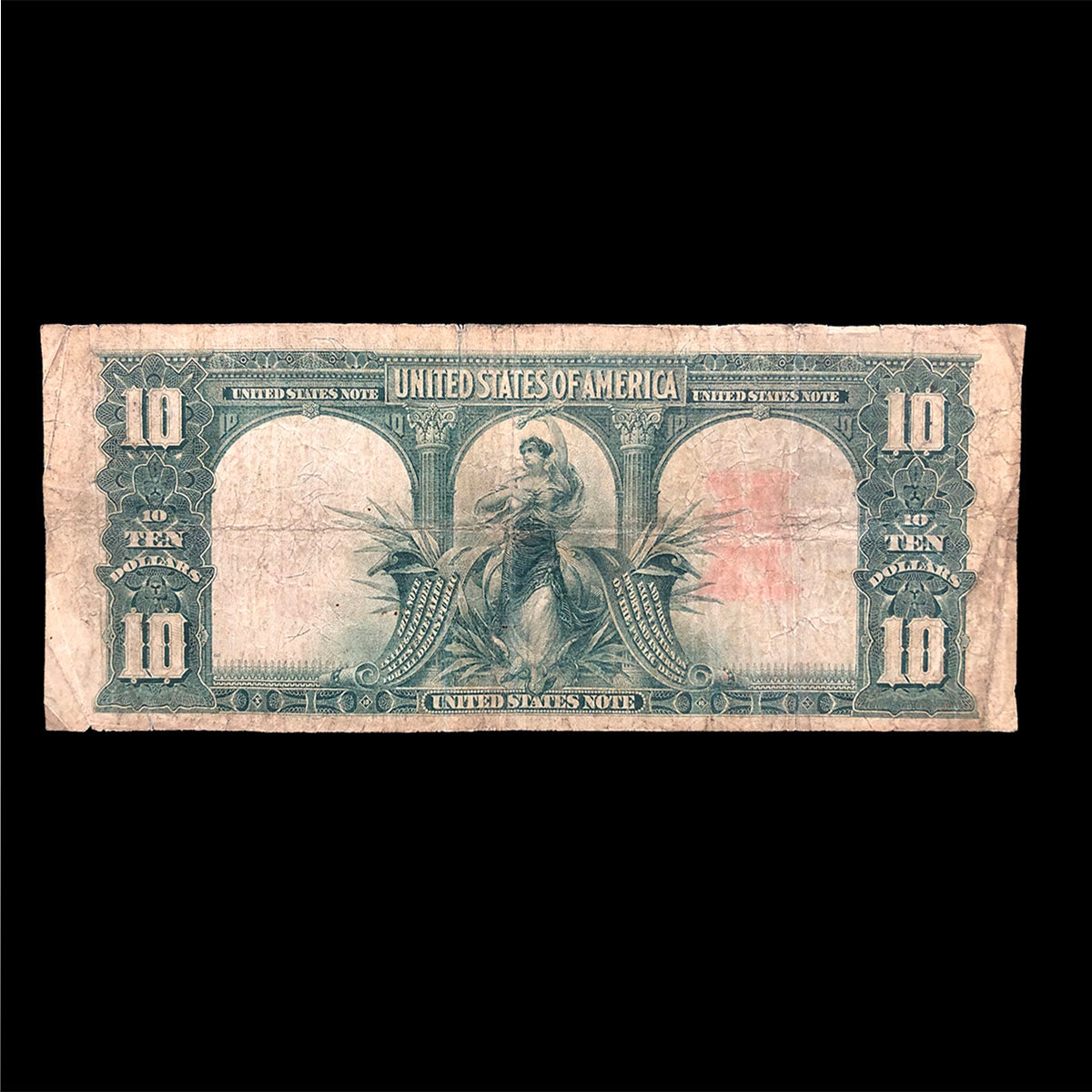 Fr.122 1901 $10 Legal Tender Bison (VG / F)