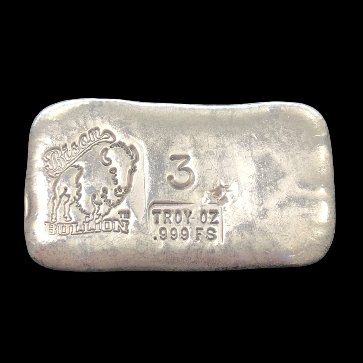 Bison Bullion 3 oz Silver Bar (Secondary)