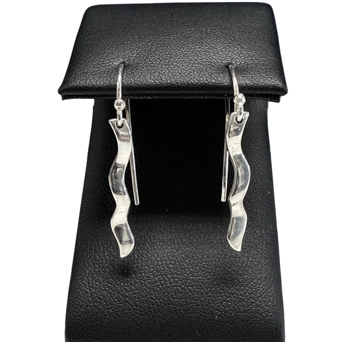 Contemporary Silver Bar Earrings