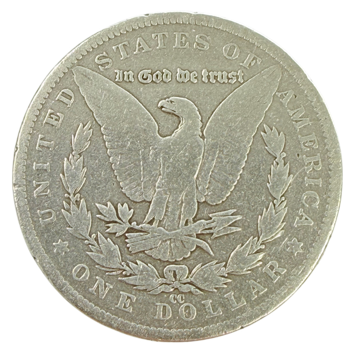 1890-CC Morgan Silver Dollar (G Details)
