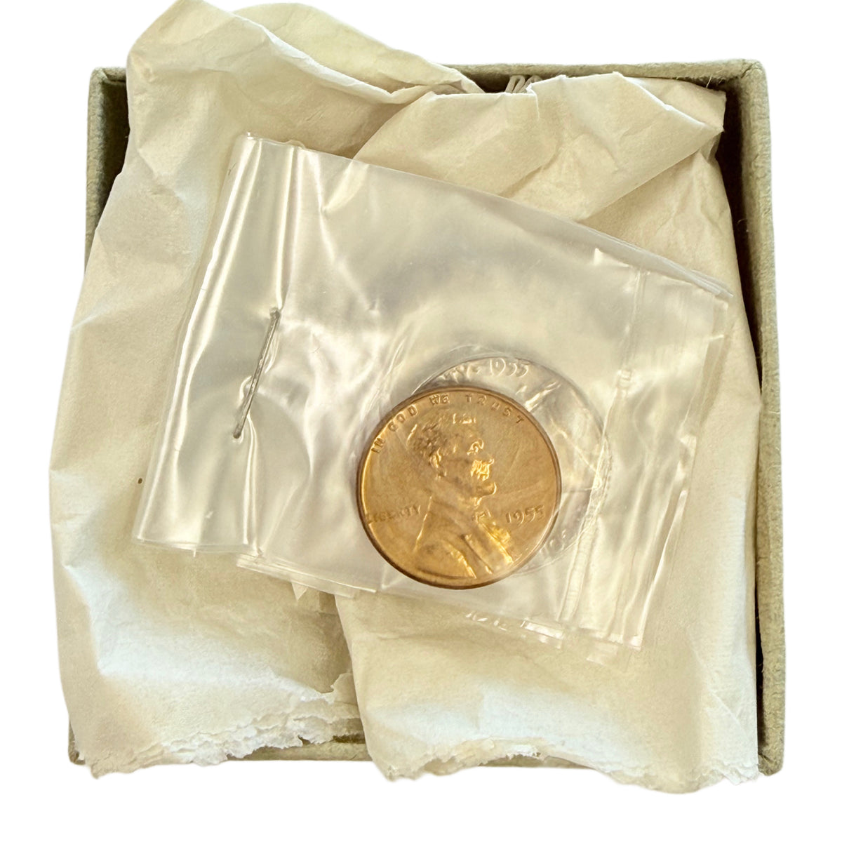 1955 United States Mint Proof Set in Original Box (Cellophane Replaced)