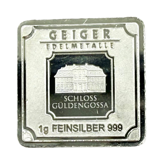 Geiger 1g Silver Bar (Secondary) (No Assay)