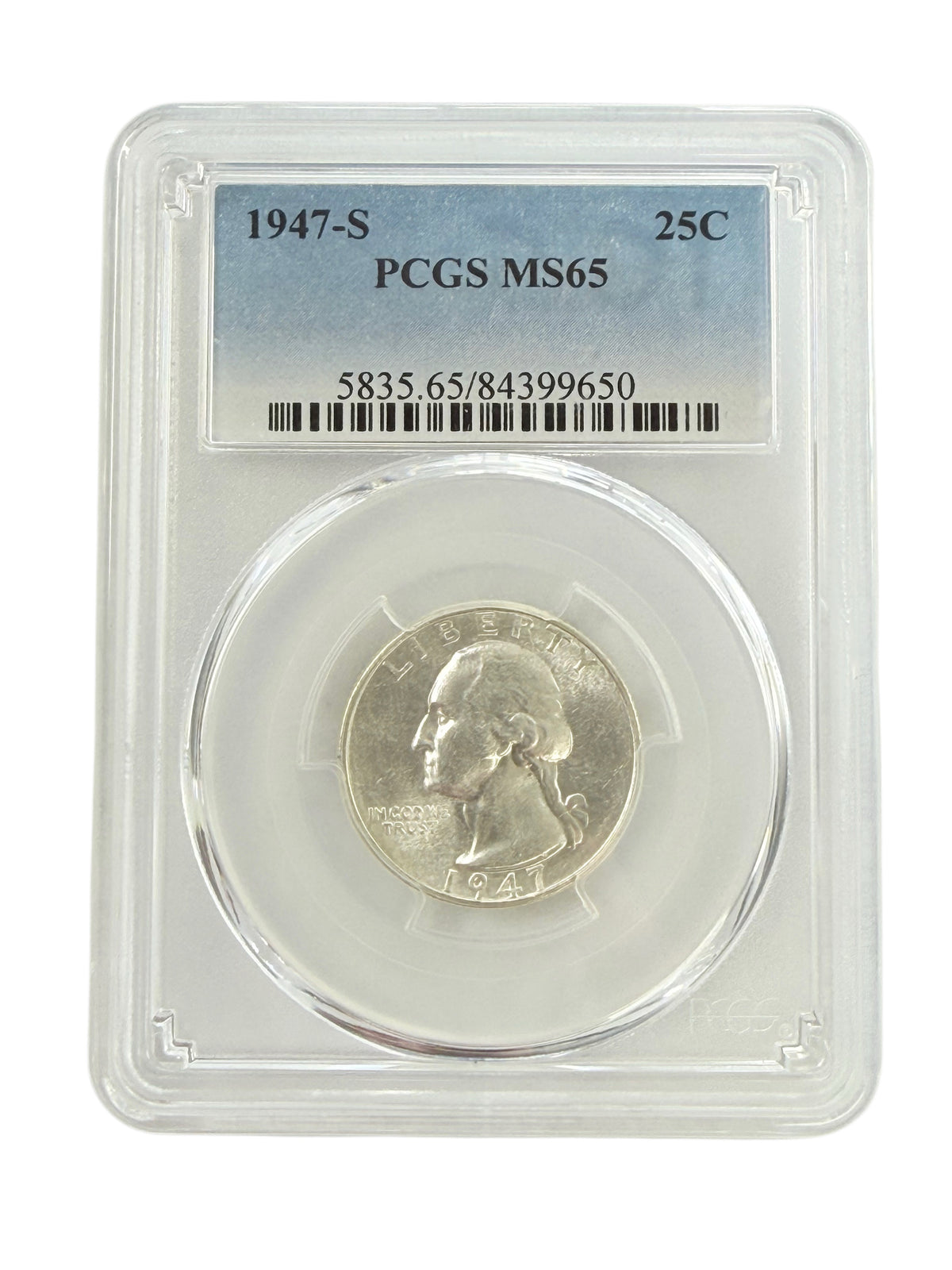 1947-S Washington Quarter PCGS MS65
