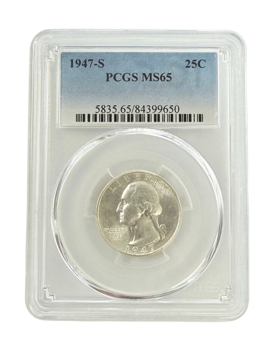 1947-S Washington Quarter PCGS MS65