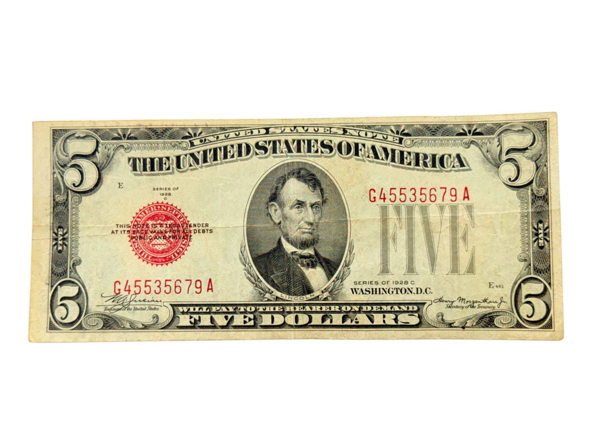 1928-C $5 Legal Tender Note (F)