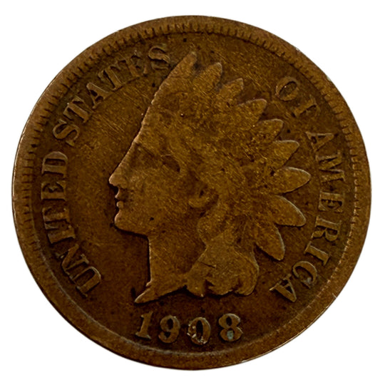 1908-S Indian Head Cent (VG)