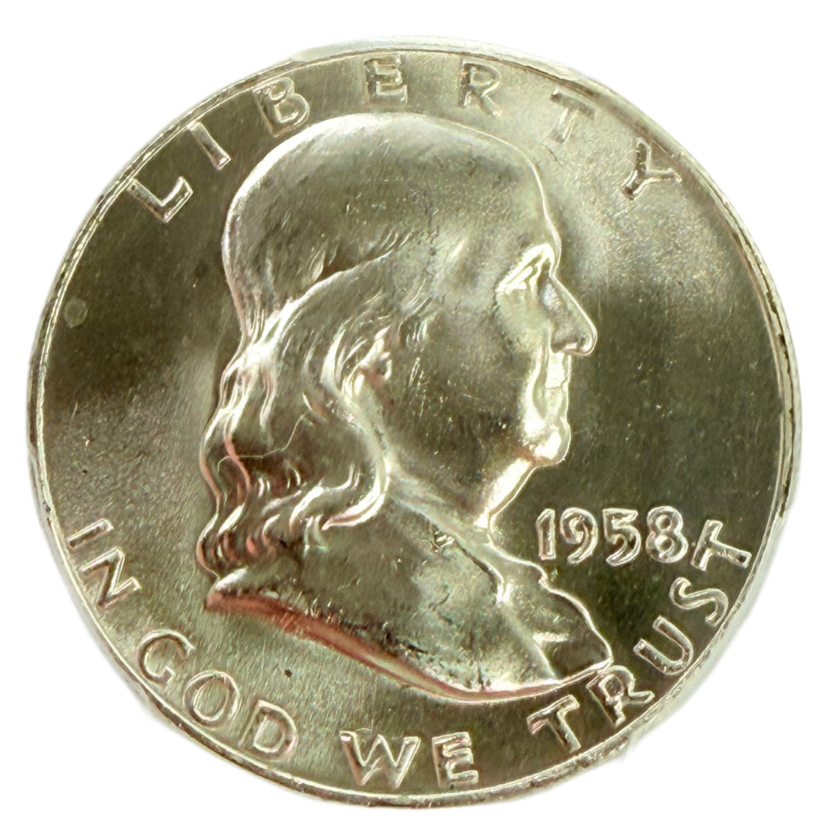1958-D Franklin Half Dollar PCGS MS65
