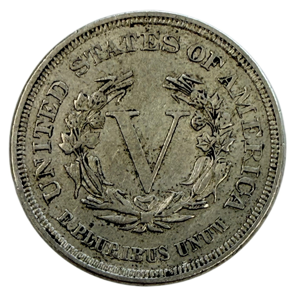 1883 No Cents Liberty Head Nickel (XF Details)