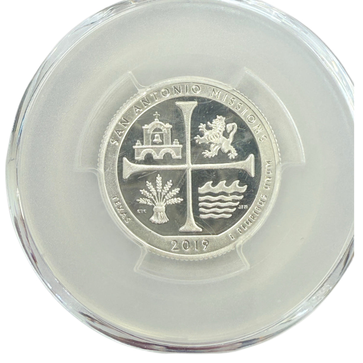 2019-S San Antonio Missions Quarter PCGS PR70 Deep Cameo