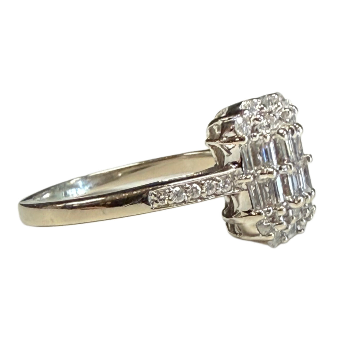 14k White Gold Diamond Ring