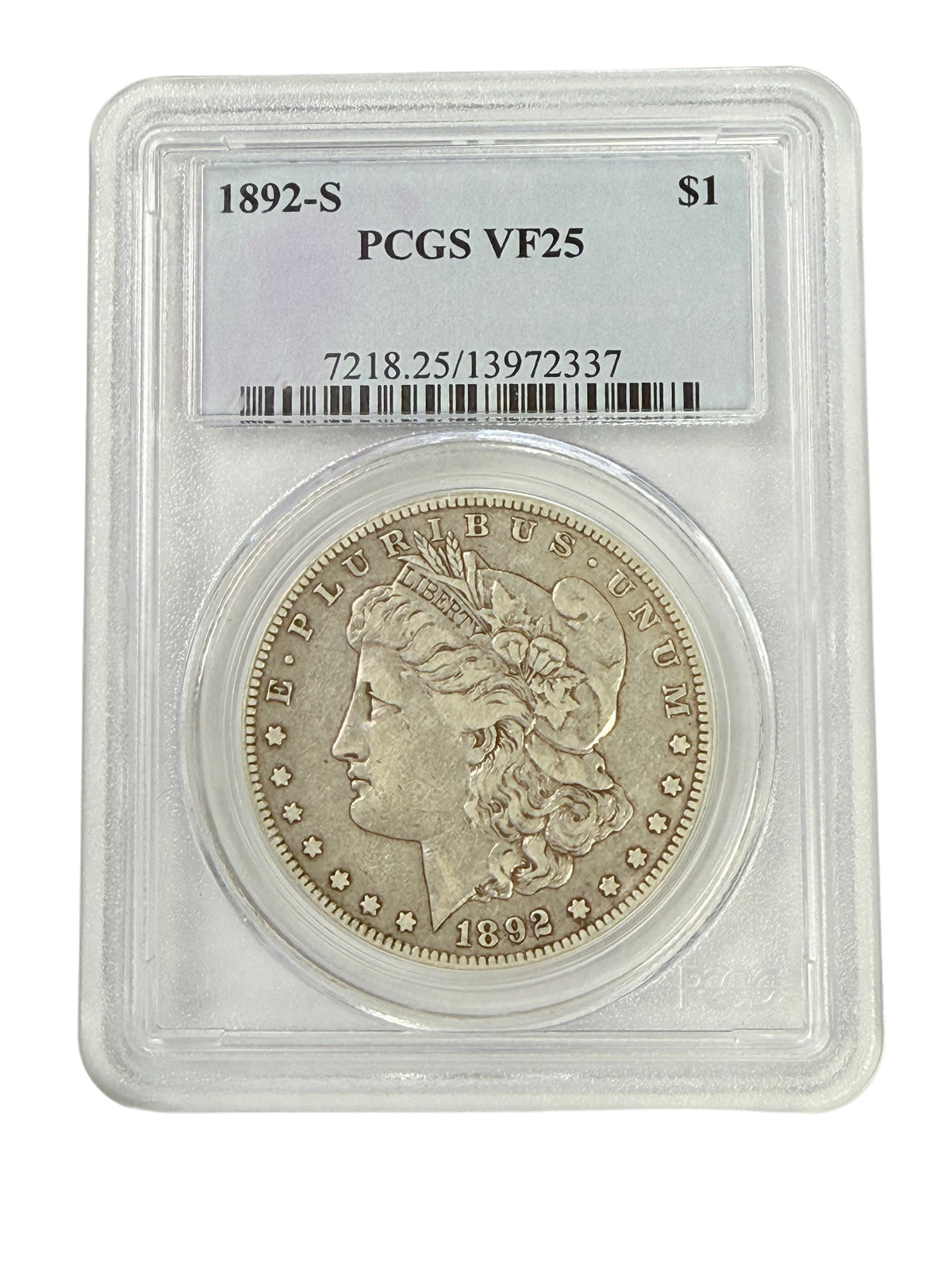 1892-S Morgan Silver Dollar PCGS VF25