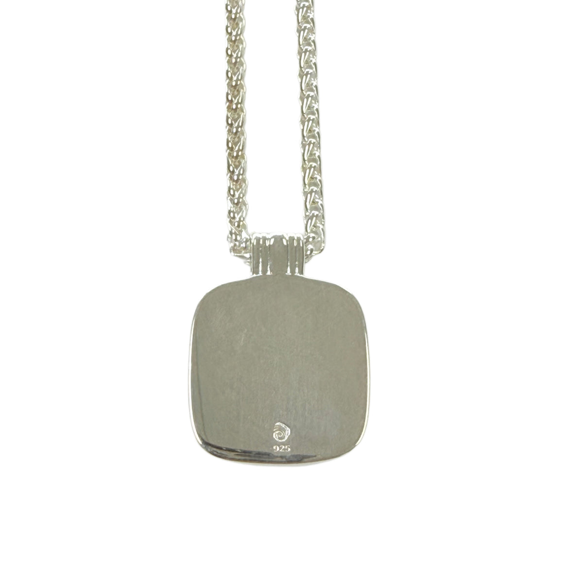 Dune Mother of Pearl Gradient Cushion Cut Nautical Necklace