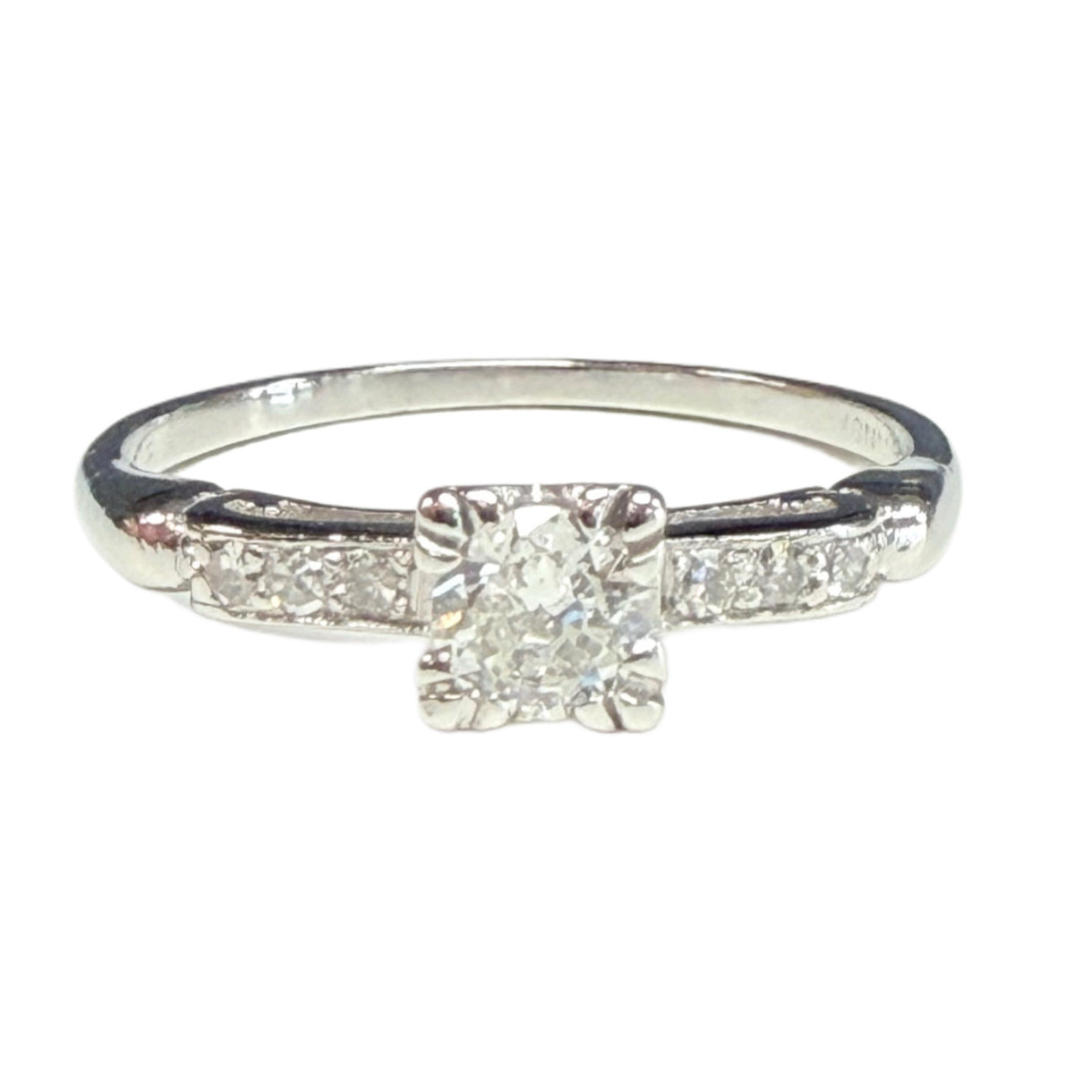 Vintage Platinum Diamond Ring