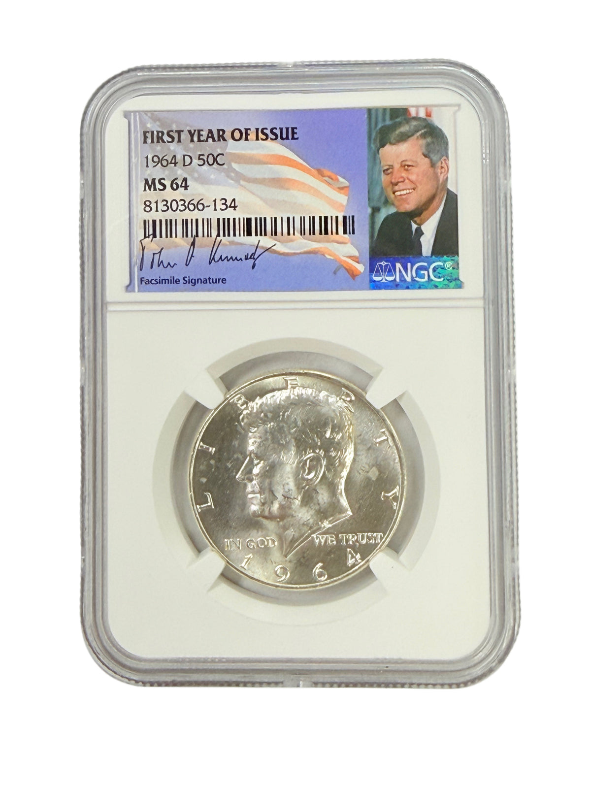 1964-D Kennedy Half Dollar NGC MS64