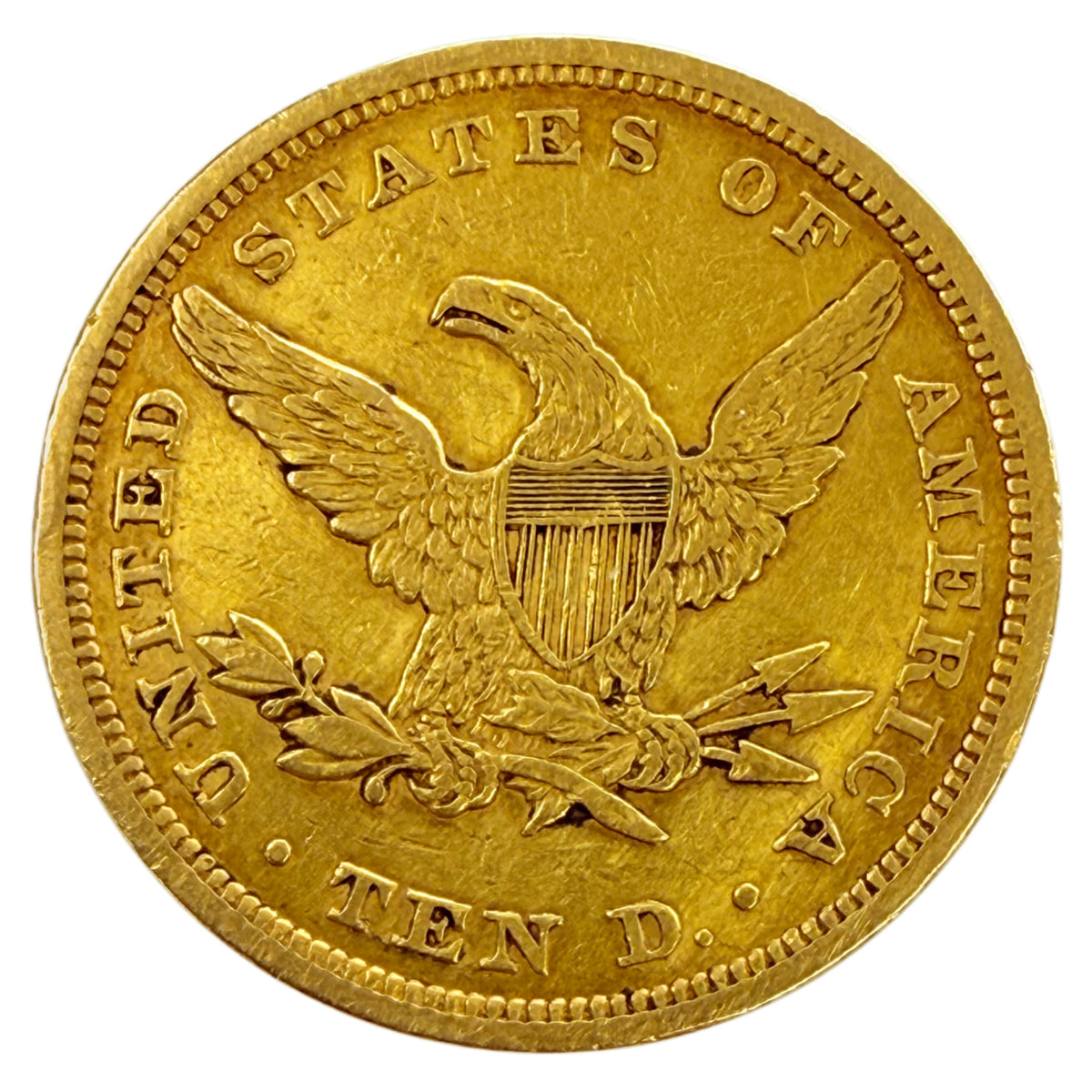 1842 $10 Liberty Gold Eagle (XF Details)