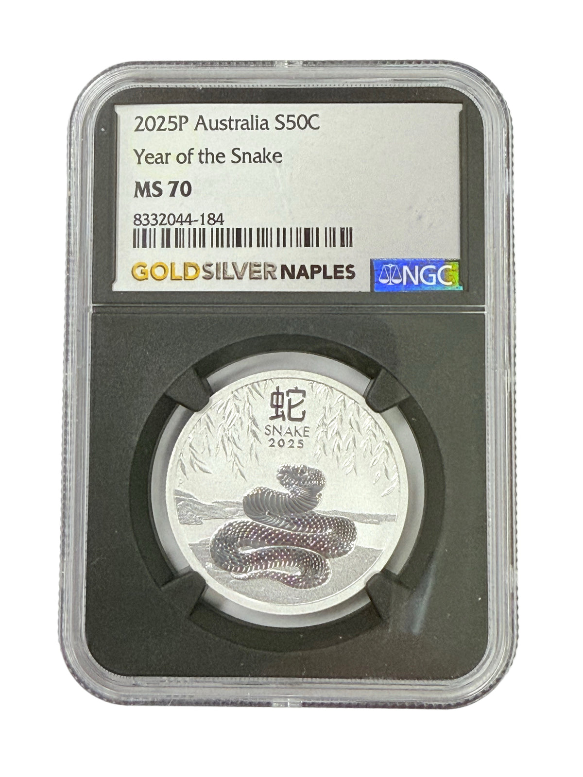2025-P Australia 1/2 oz Silver Year of the Snake NGC MS70