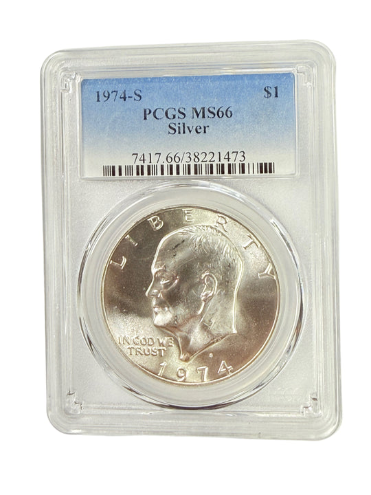 1974-S Eisenhower Dollar PCGS MS66