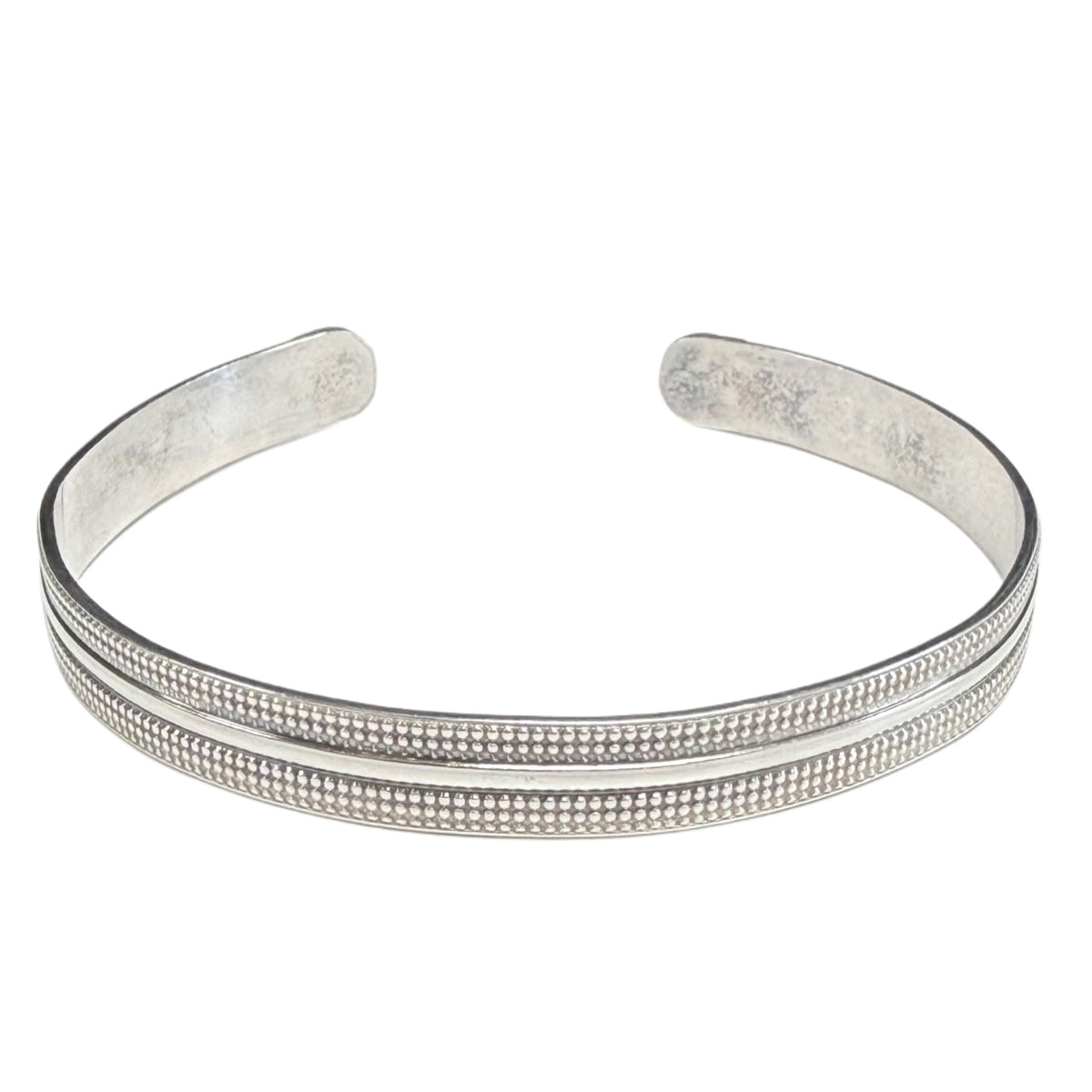 Textured Silver Bangle