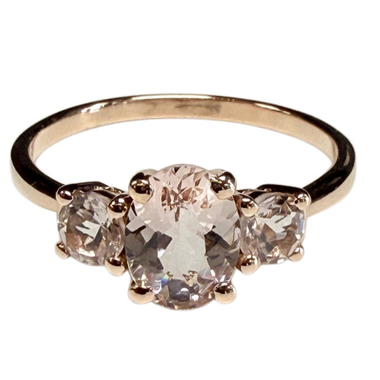 10k Rose Gold Morganite Ring