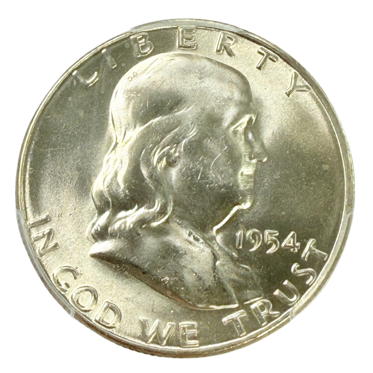 1954-S Franklin Half Dollar PCGS MS64 FBL