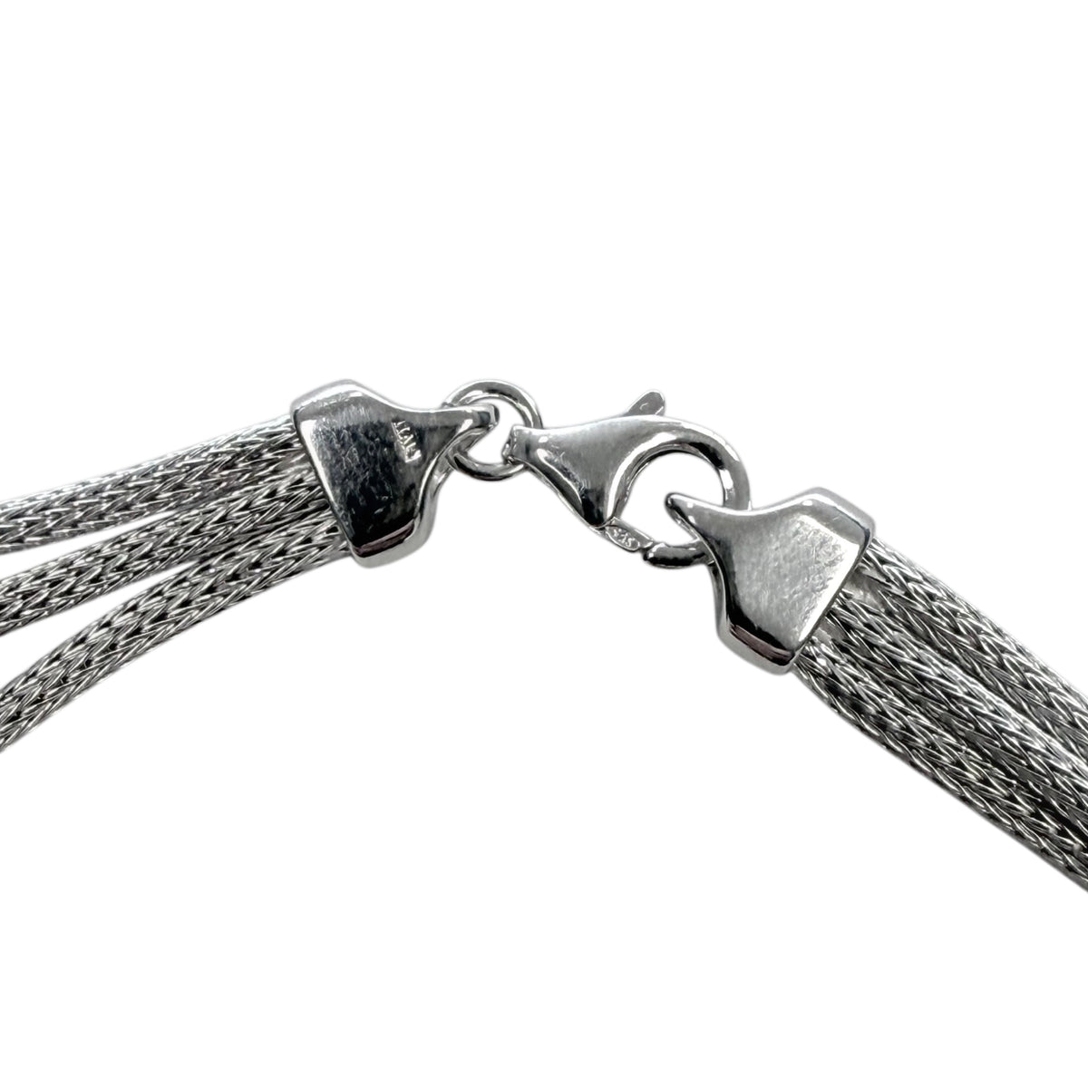 Silver Three Strand Necklace