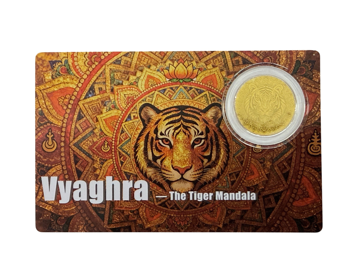 2026 $30 Liberia 1/200th Oz Gold Vyaghra - The Tiger Mandala