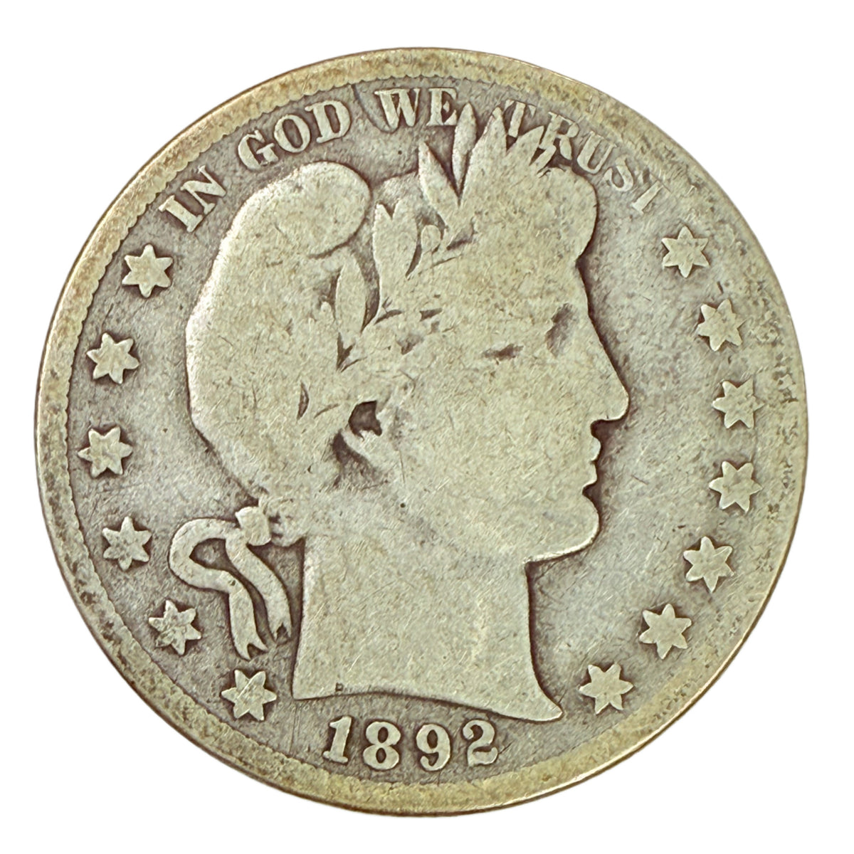 1892-S Barber Half Dollar (G)