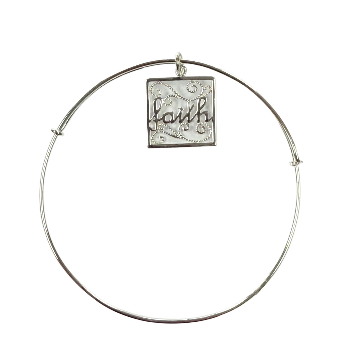 Silver Plated Faith Bracelet
